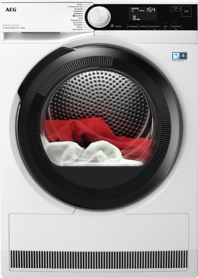 AEG TR8T70680 AbsoluteCare Premium Wärmepumpentrockner – Effizient & Schonende Wäschepflege