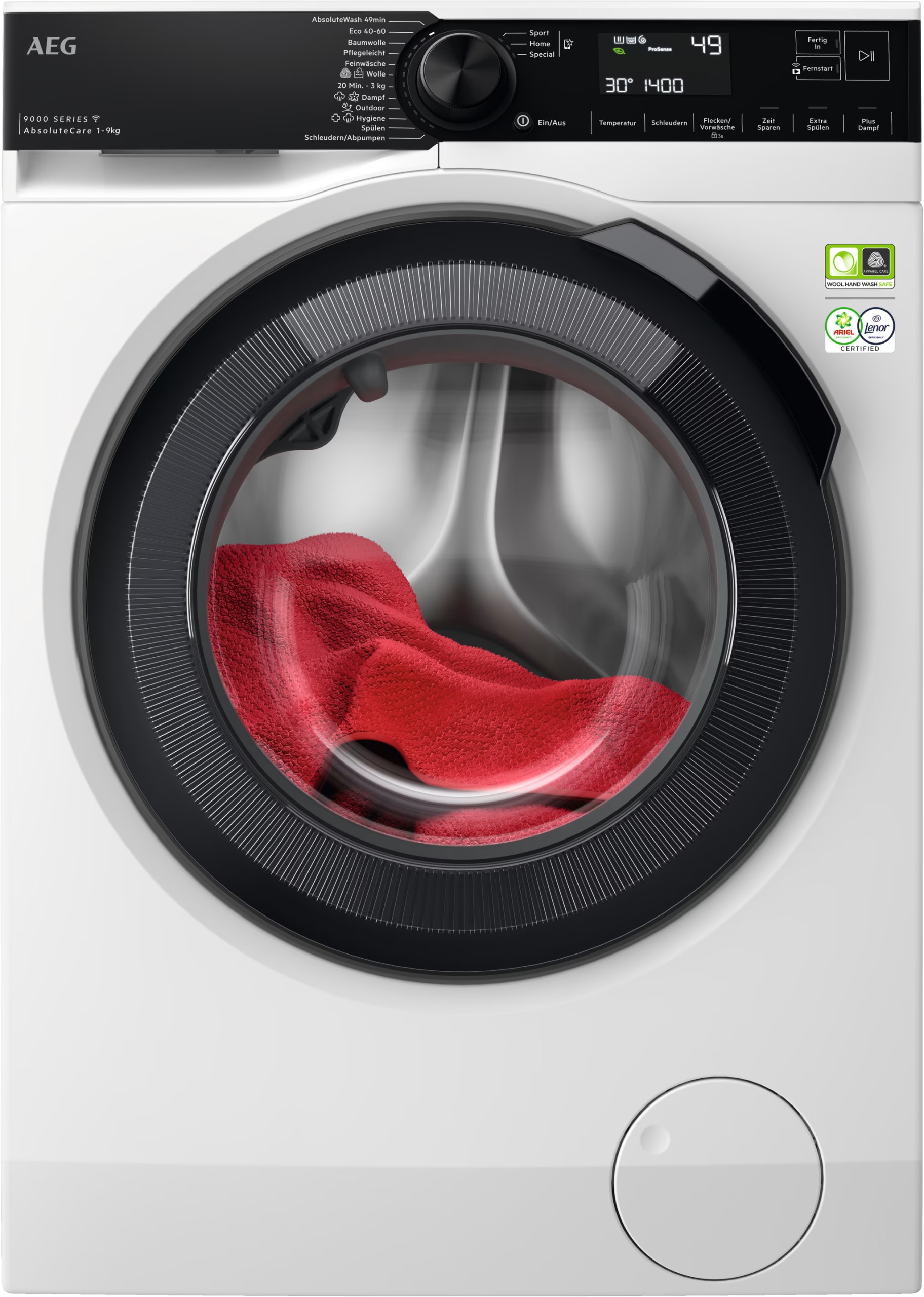 AEG LR9W75490 AbsoluteCare – Premium‑Waschmaschine mit AbsoluteCare‑System für perfekte Wäsche & schonende Pflege