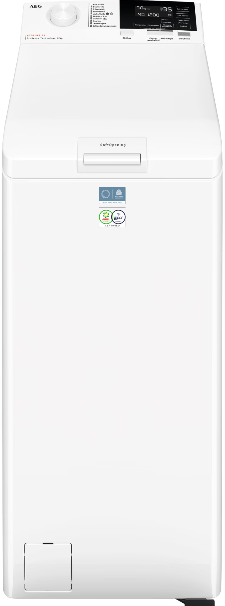 AEG LTR6A60370 ProSense – Effiziente Waschmaschine mit ProSense‑Technologie für schonende Pflege und perfekte Sauberkeit