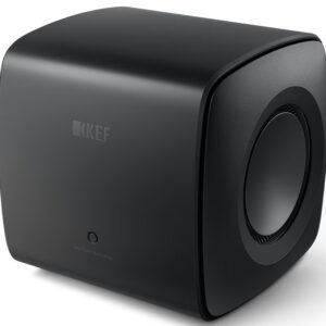 KEF KC62 – High-End Subwoofer in Schwarz für tiefen, kraftvollen Bass