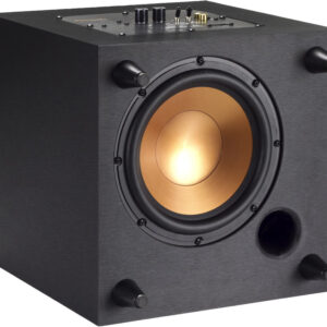 Klipsch R-8SW – Kompakter Premium Subwoofer in Schwarz für kraftvollen, präzisen Bass