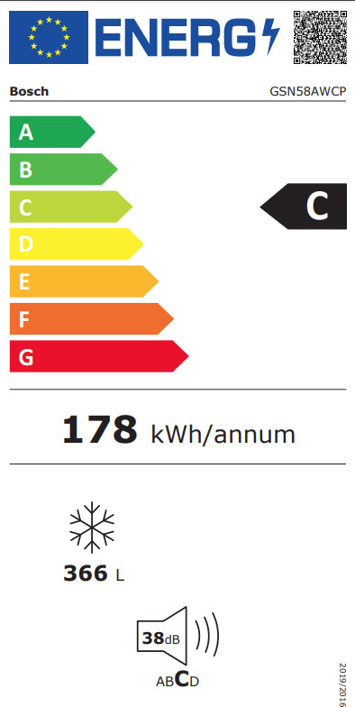 Bosch GSN58AWCP – Großer No‑Frost Gefrierschrank mit effizienter Kühltechnik & energieeffizientem Design – Image 2
