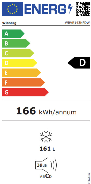 Wisberg WBVR143NFDW – Moderner No-Frost Kühlschrank mit Energieeffizienz & Viel Stauraum – Image 9